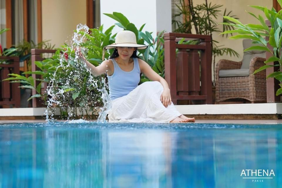 Athena Hotel Pakse Exterior foto